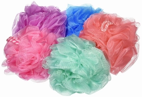 Freeman Bath Sponge, Rich Lather, Gentle Exfoliation, For A Full Body Clean, Shower Loofah For Men & Women, Safe for Sensitive Skin, Cruelty-Free Bath Accessory Assorted Colors, Pack of 36