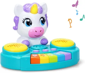 FS Unicorn Baby Piano Toy 6 to 12 Months with Drums, Light Up Baby Toys for 0 6 9 12 18 Months, Early Learning Infant Toys for Toddlers 1-3, Interactive Tummy Time Toys for 1 Year Old Boy Girl Gifts