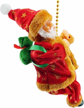 Fun Filled Santa Climbing Easy Assemble Electric Ladder Toy for Children Carefully Stitched Plush