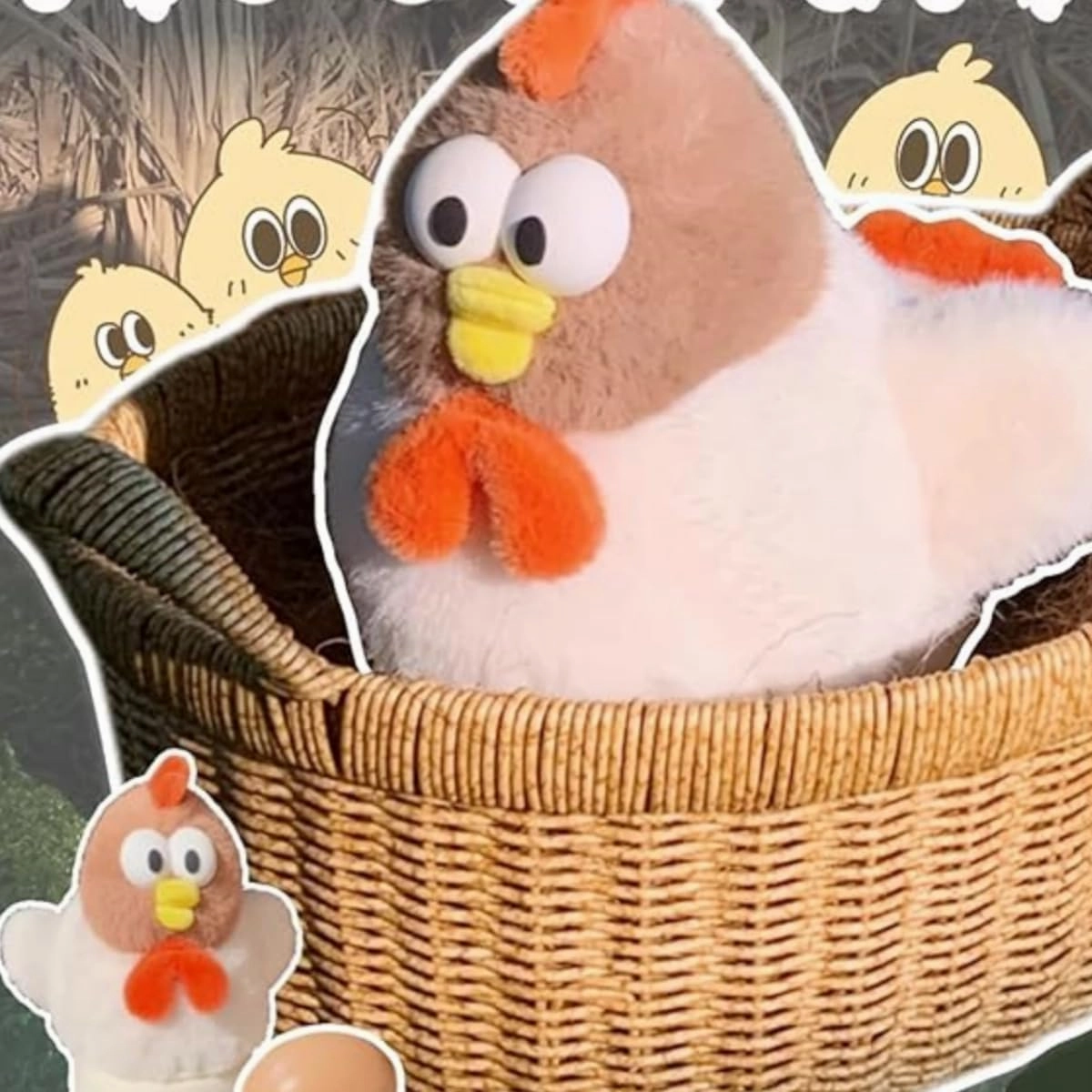 Funny Chicken Plush Slippers for Women Chicken Slippers Cute Bedroom Slippers Warm House Shoes Non-slip Slippers