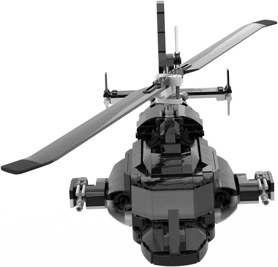 FunXylophy Bell 222 Helicopter Building Blocks, Collectible Model to Build and Display, Great Gift for Military Fans - MOC-149250 (1039 PCS)