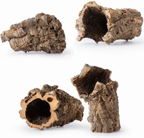 Galápagos (05505) Natural Cork Bark for Reptiles – Ideal for Bearded Dragons, Snakes, and Geckos – Climbing Accessory for Terrariums, Turtle Tanks, and Bird Cages, Tube 7” – 9”, Natural
