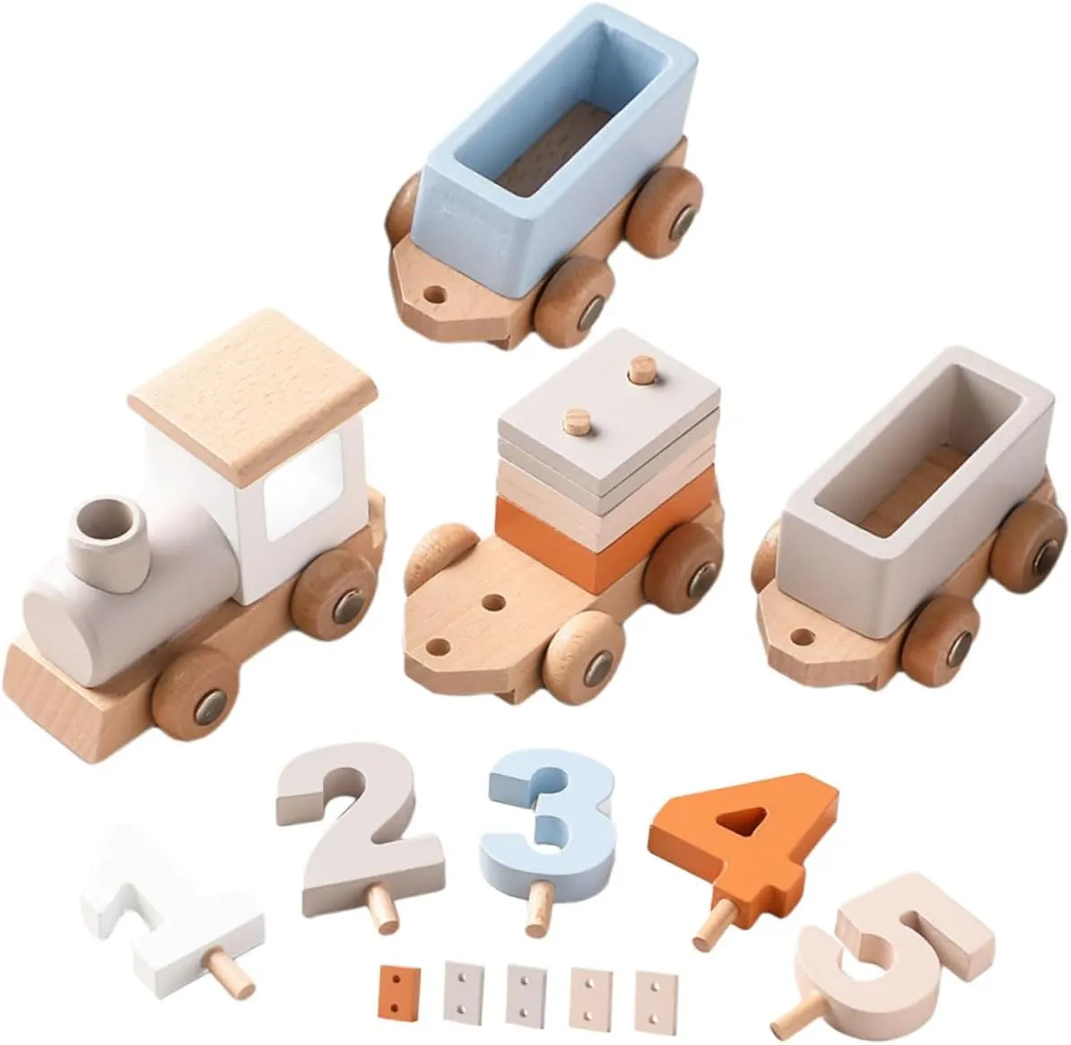 Garneck Toy Set Boys and Girls Educational Toy Numbers Bright Colors for Boys Girls