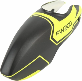 GLOGLOW RC Helicopter Head Cover, Safe Fiberglass Stall Replacement Part RC Aircraft Canopy for Spare Parts (Yellow)