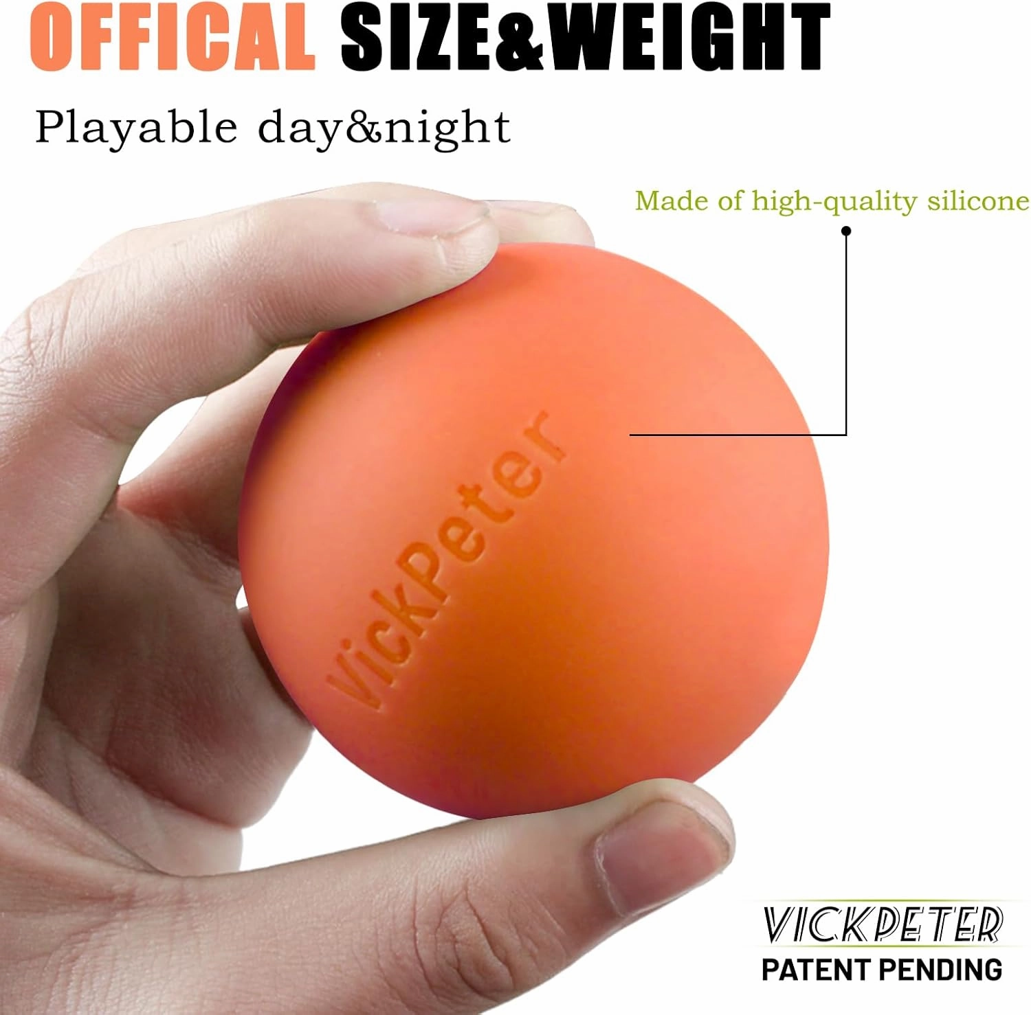 Glow in the Dark Lacrosse Ball - Night Practice & Training Equipment for All Ages | 2 Pack Official Size & Weight | Indoor/Outdoor Lacrosse Ball with Led Lights | Ideal Sports Gifts for Boys/Girls