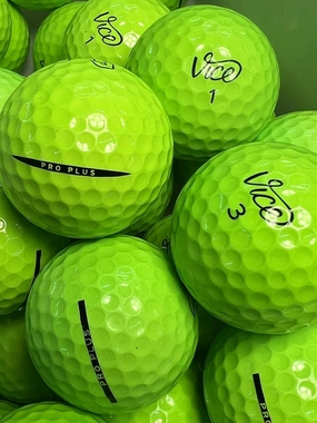Golf Ball House… 12 Pro Plus Golf Balls for Vice/Green/Near Mint (AAAA) / Used-Recycled w/Mesh Bag