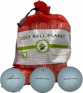 Golf Ball Planet 50 Pack of Pro V1 and Pro V1x Used Golf Balls in Mesh Bag