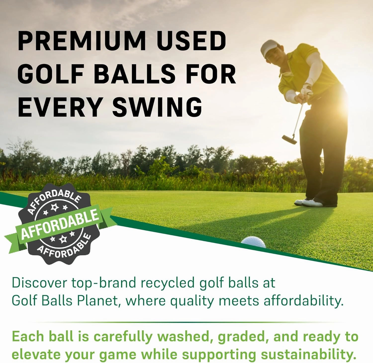 Golf Ball Planet Pro V1 2023 3A/Good Recycled Used Golf Balls for Titleist