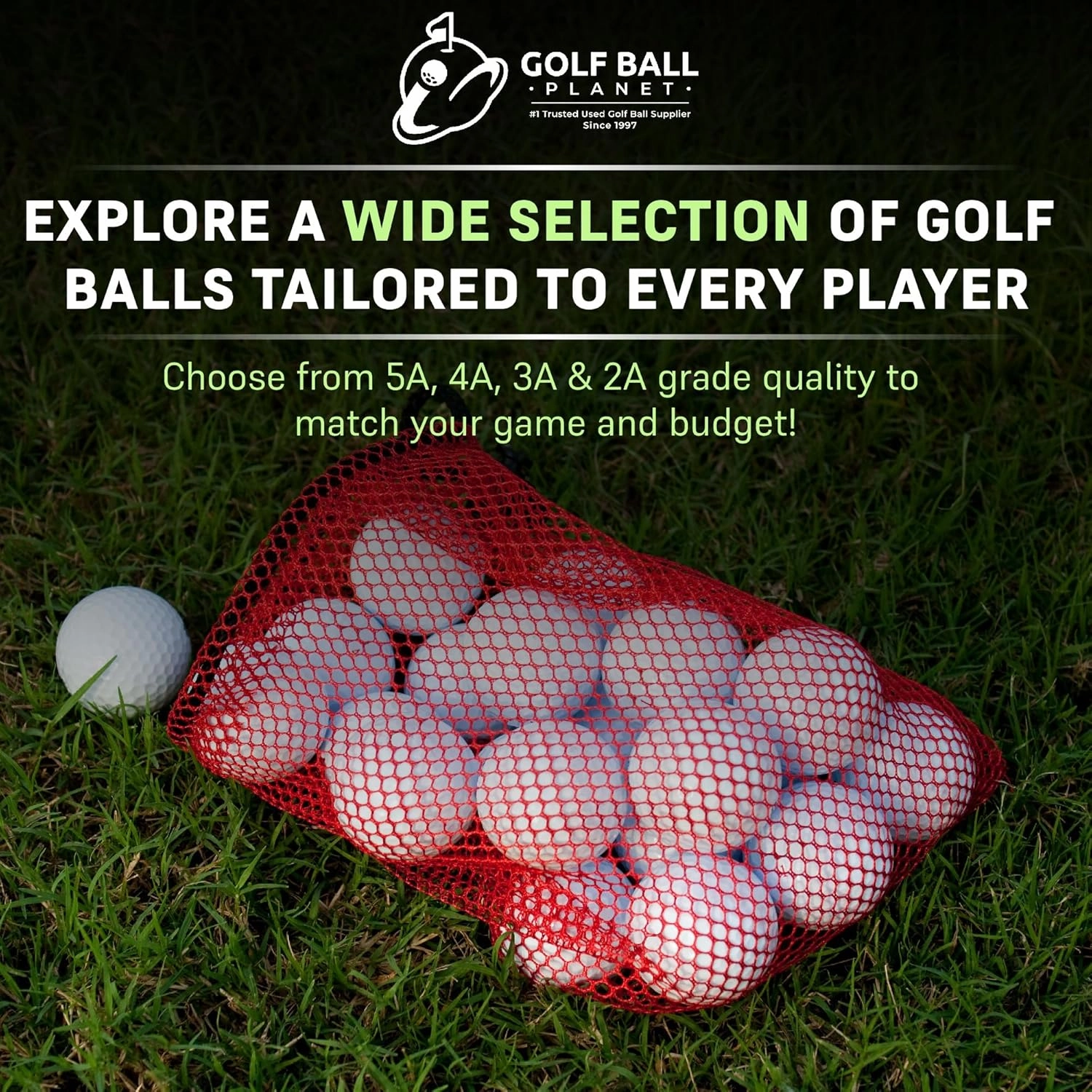 Golf Ball Planet Pro V1 2023 3A/Good Recycled Used Golf Balls for Titleist