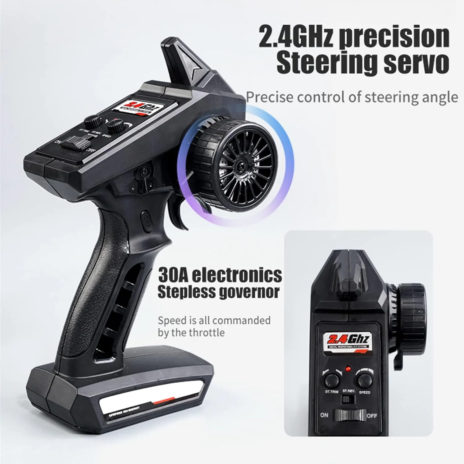 GoolRC 16103 RC Trucks 4x4 Offroad Waterproof 1:16 Off Road RC Car 4WD High Speed RC Trucks 2.4Ghz All Terrains RC Rock Crawler with LED Light and 2 Batteries Electric Toys Vehicle for Kids Adults