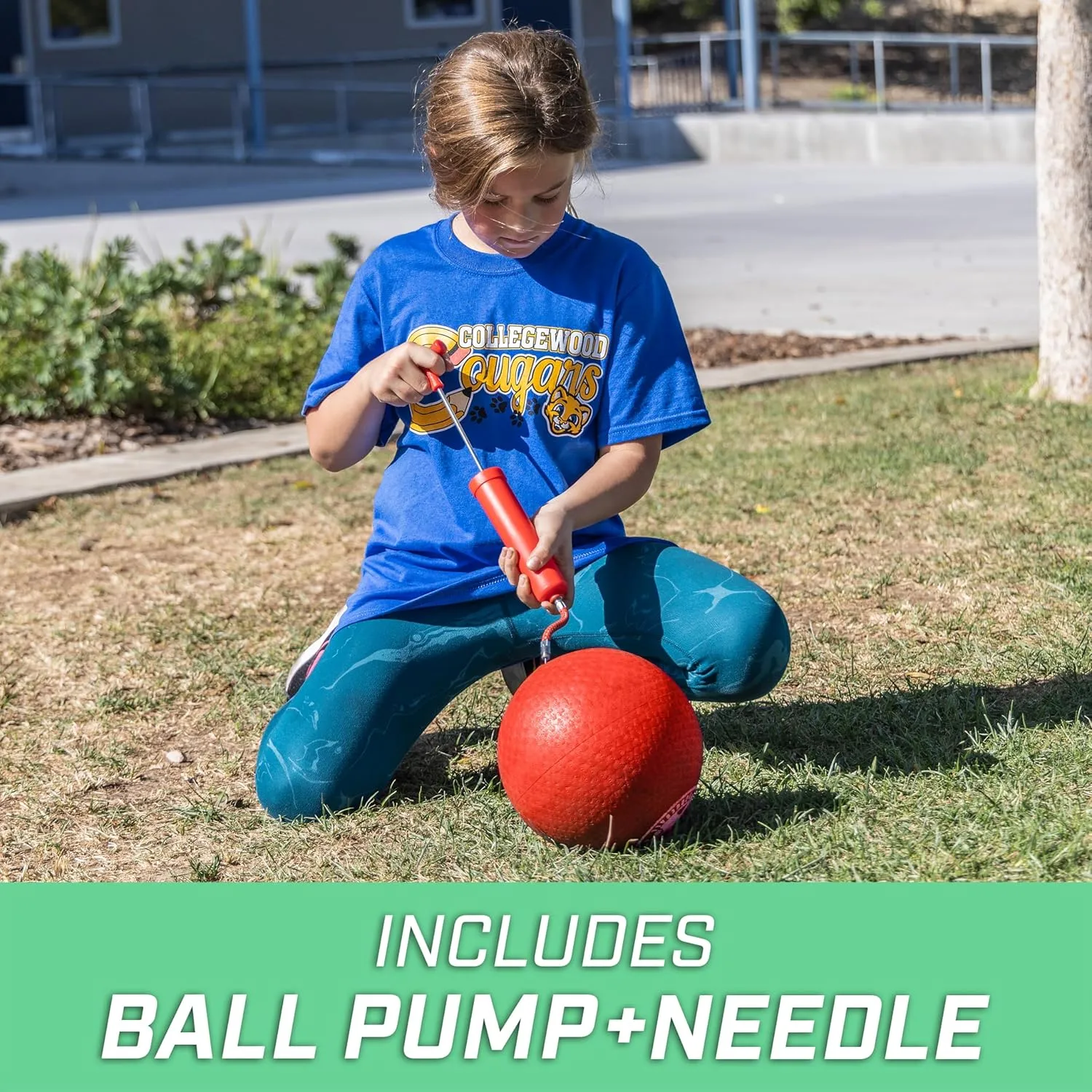 GoSports Inflatable Dodgeballs - Choose 5 Inch or 7 Inch No Sting Balls - Set of 6 Includes Ball Pump & Mesh Bag