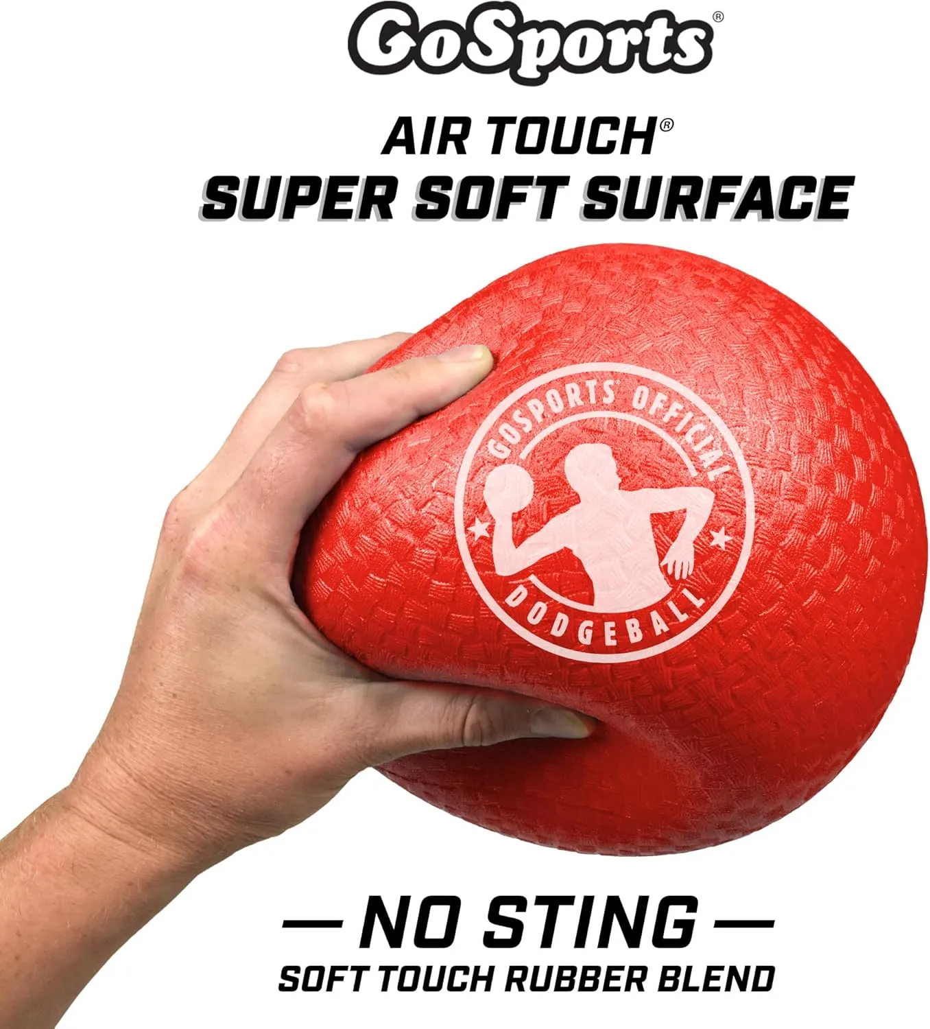 GoSports Inflatable Dodgeballs - Choose 5 Inch or 7 Inch No Sting Balls - Set of 6 Includes Ball Pump & Mesh Bag