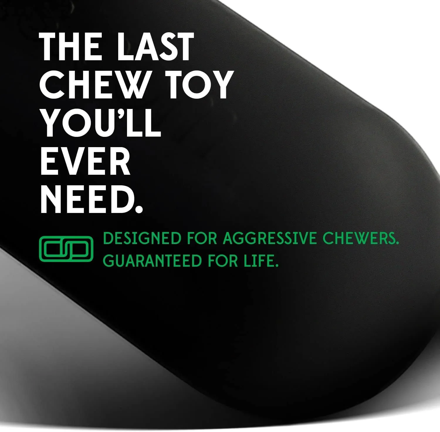 Goughnuts Toys for Aggressive Chewers | Heavy Duty Virtually Indestructible Dog Toy Stick for Medium Breeds Such as Pit Bulls | Black