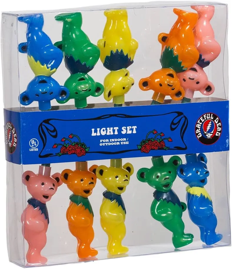 Grateful Dead Kurt Adler UL 10-Light Bears Light Set (GD9141)