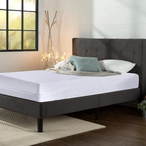 Greaton Ultra Plush Mattress Protector for 6" to 9" Mattresses, Heavy Duty Waterproof Zippered Bedbug Protectors, Washable Fabric, Dirt and Fungus Proof, Twin, White