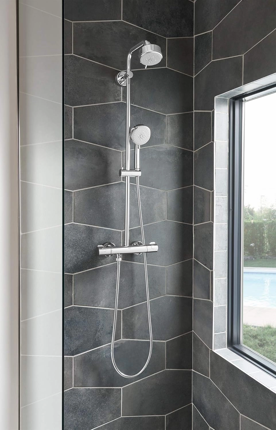 Grohe Tempesta Cosmopolitan 100 4 Spray Functions Shower Head, Starlight Chrome