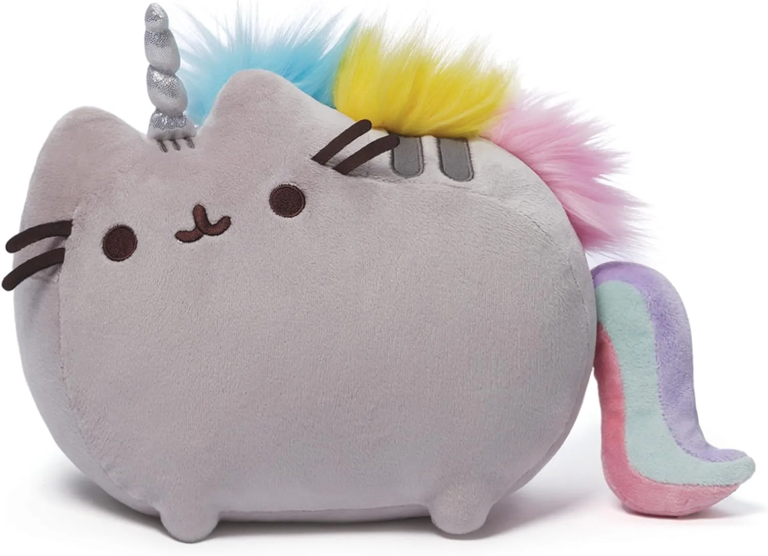 GUND Pusheen Pusheenicorn, Premium Plush Unicorn Cat Stuffed Animal, Rainbow, 13"