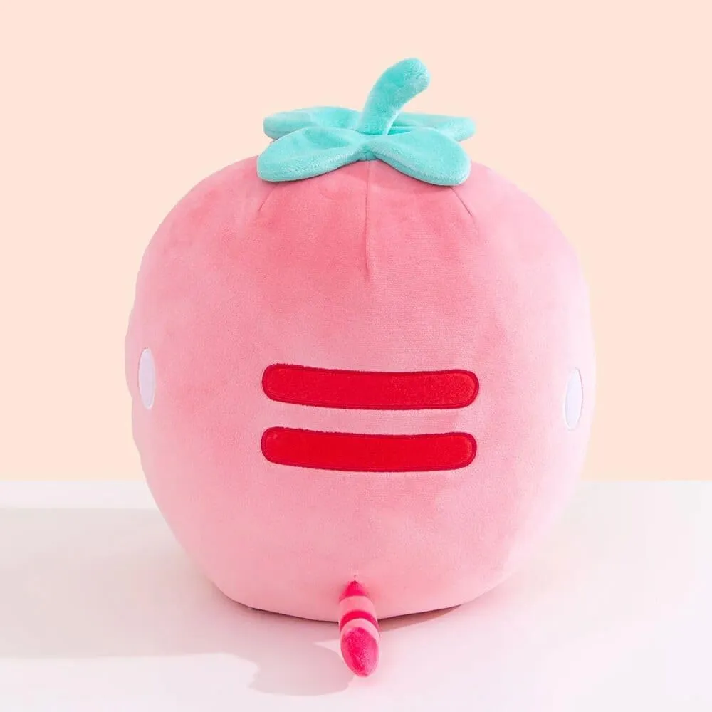 GUND Pusheen Strawberry Scented Squisheen Plush, Squishy Toy Stuffed Animal for Ages 8 and Up, Pink, 11”
