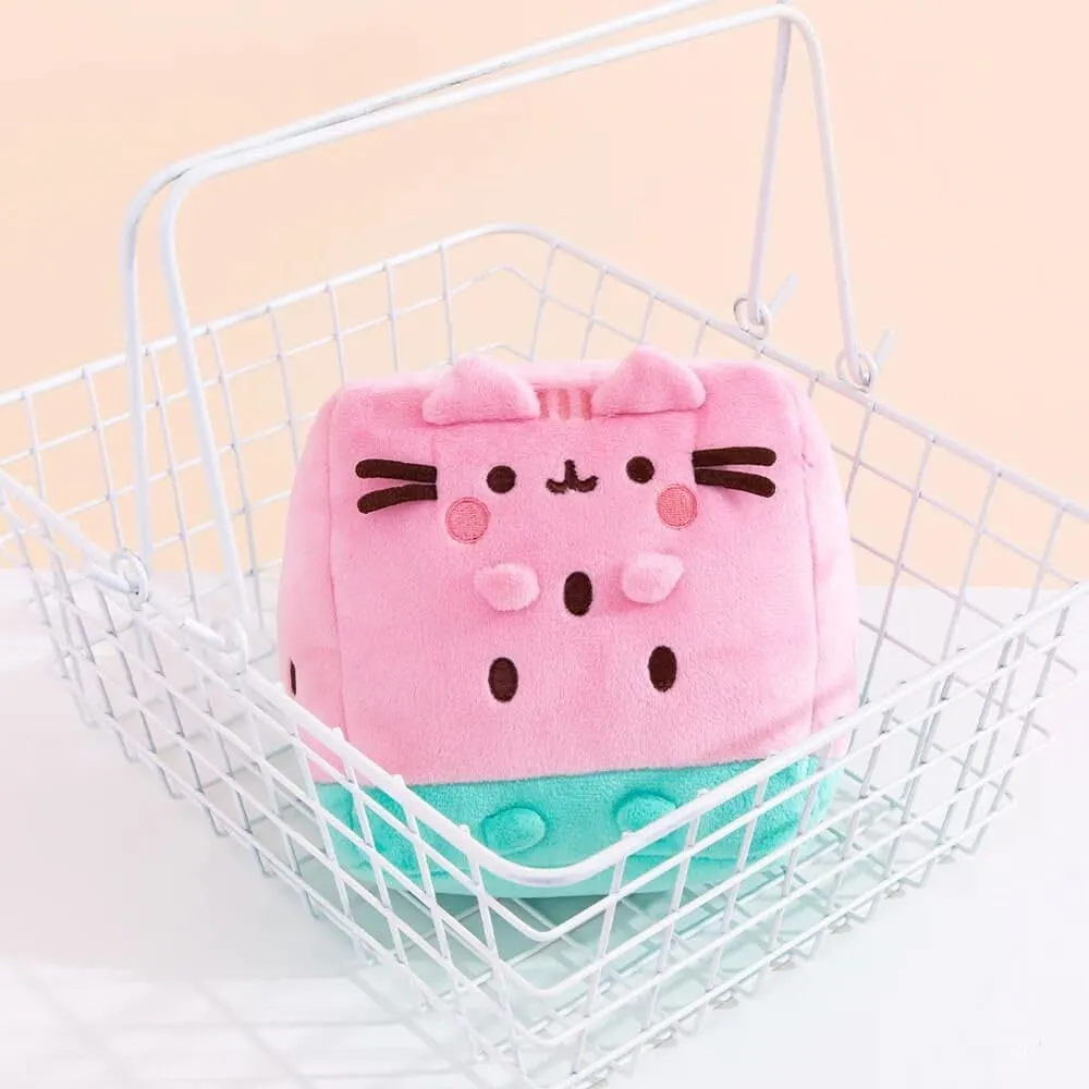 GUND Pusheen Watermelon Plush, Cat Stuffed Animal for Ages 8 and Up, Pink/Green, 6”