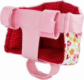 HABA Soft Doll Bike Seat – Baby Doll Accessories for Toddler and Seat Attachment for Scooters, Trikes & Bikes for Toddlers 18  Months, Fits Most Plush Toys Up to 15”