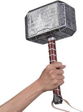Halloween Hammer Cosplay Weapons, PU Battle Foam Axe Great for LARP Birthdays Gift