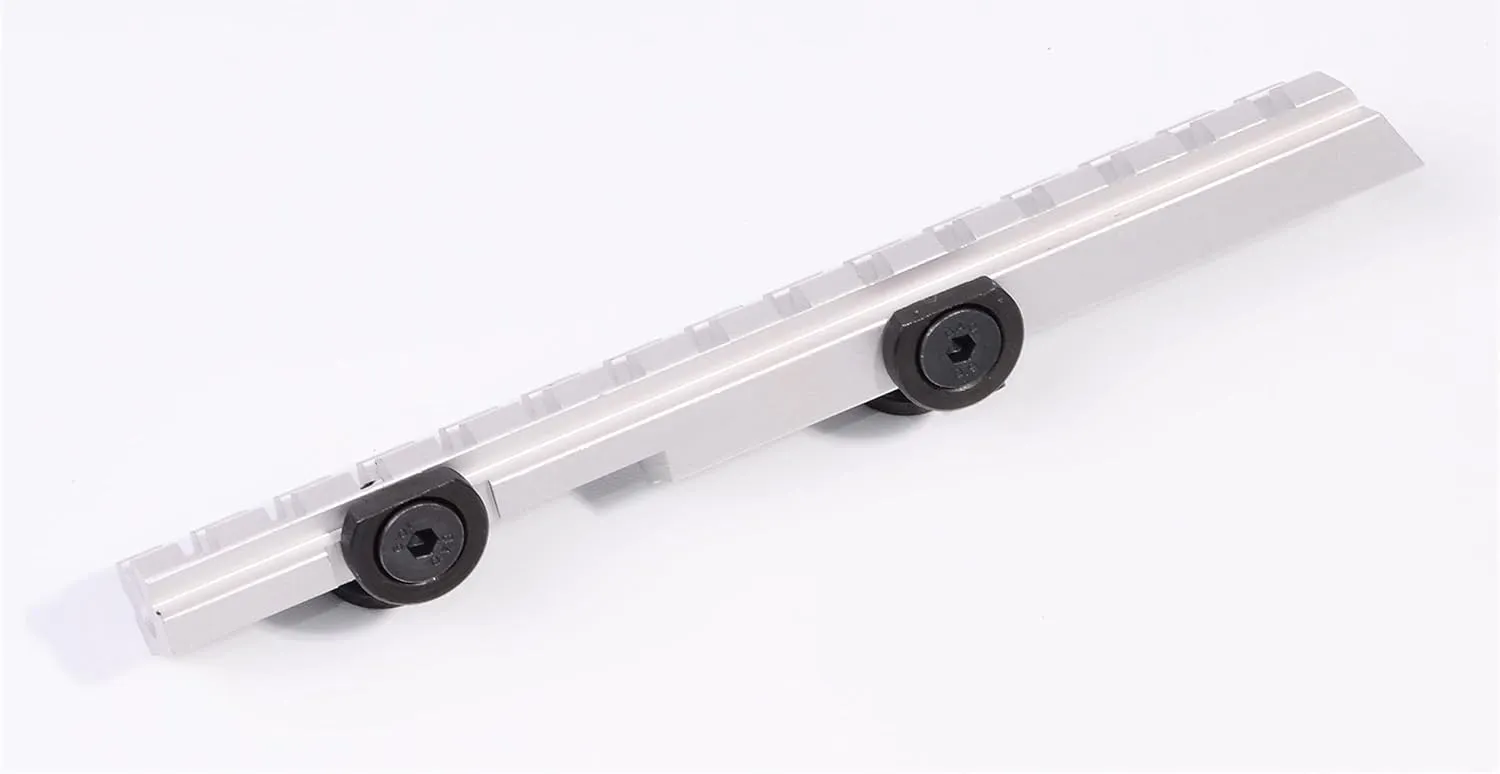 Hammers Stainless Silver Scope Adapter Base Rail Mount for Super Redhawk Revolver