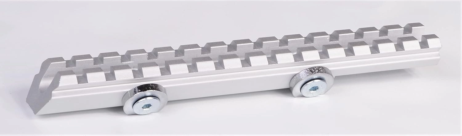 Hammers Scope Adapter Base Rail Mount for Stainless Silver Redhawk Hunter Revolver with 7.5inch BBL and Ring Notch Cuts