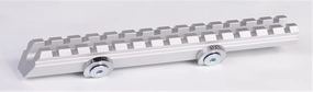 Hammers Scope Adapter Base Rail Mount for Stainless Silver Redhawk Hunter Revolver with 7.5inch BBL and Ring Notch Cuts