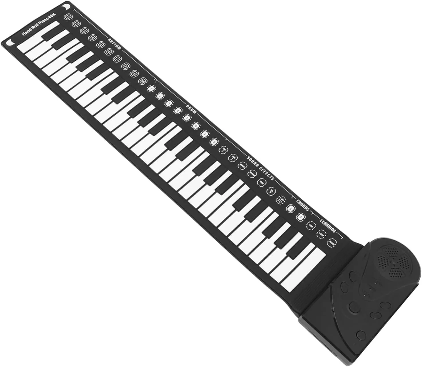 HANABASS 1Set Portable Up Piano for Fun Hand Rolled Electronic Music Instrument with Drum Rhythms Recording Function Volume Control Educational