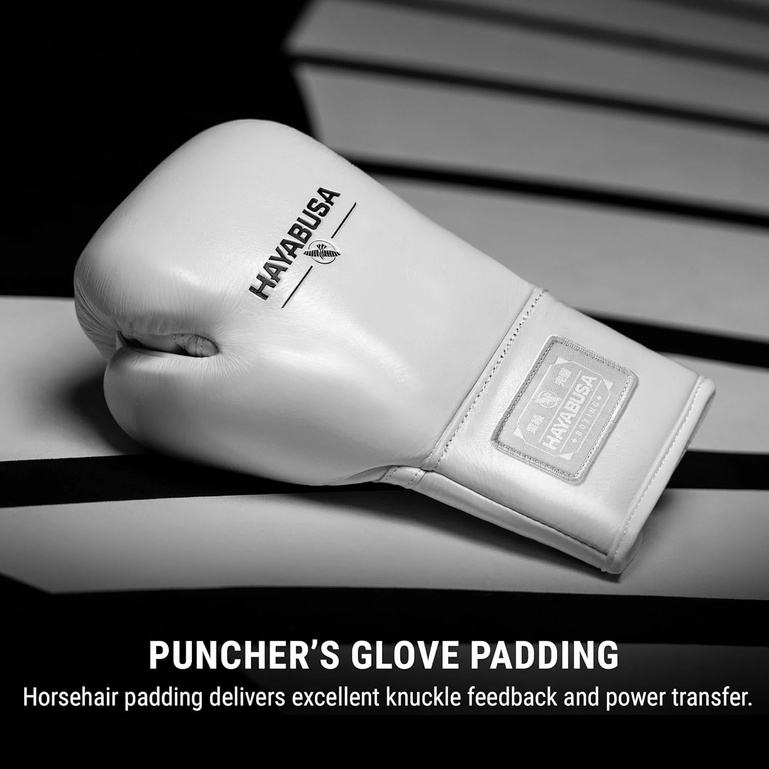 Hayabusa Pro Horsehair Fight Boxing Gloves for Men & Women - Layered Horsehair and Foam Knuckle Padding, Top-Grain Cowhide Leather, Lace-Up Closure, Ergonomic Design, for Amateurs & Pros