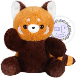 Heatable & Coolable Red PandaStuffed Animals, Cute Microwavable Heating Pad Plushies for Soothing & Relaxation, Stuffed Red PandaPlush Toys, Red Panda Plush Toy Gift
