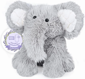 Heatable & Coolable Elephant Stuffed Animal, Microwavable Heating Pad, Stress & Discomfort Relief, Plushie Companion, Lavender Scented Toy, Gift