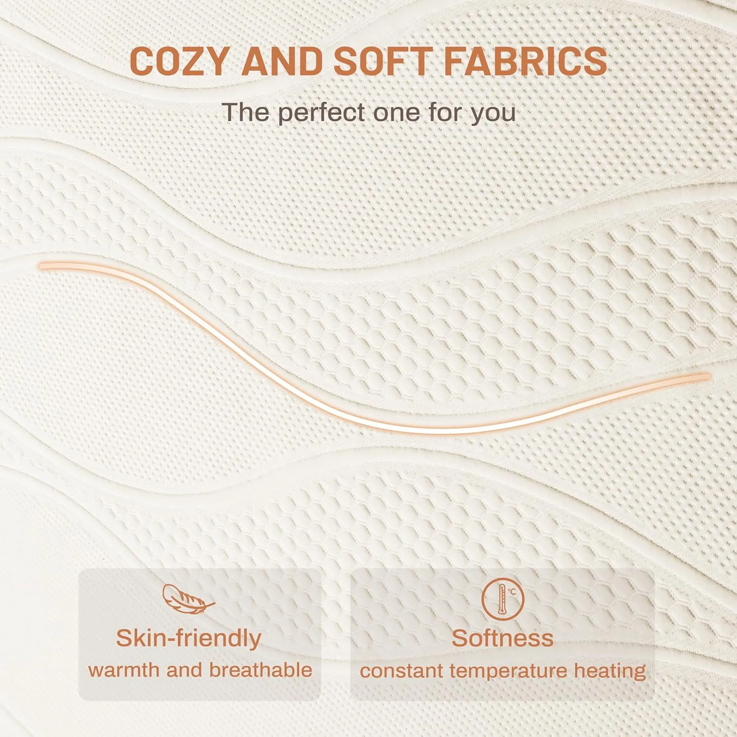 Heated Mattress Pad Queen Size-Dual Controllers Electric Mattress Pad with Deep Pocket,6 Heat Settings & 1-10 Auto Shut Off Electric Bed Warmer,ETL Certified,Machine Washable,(White)