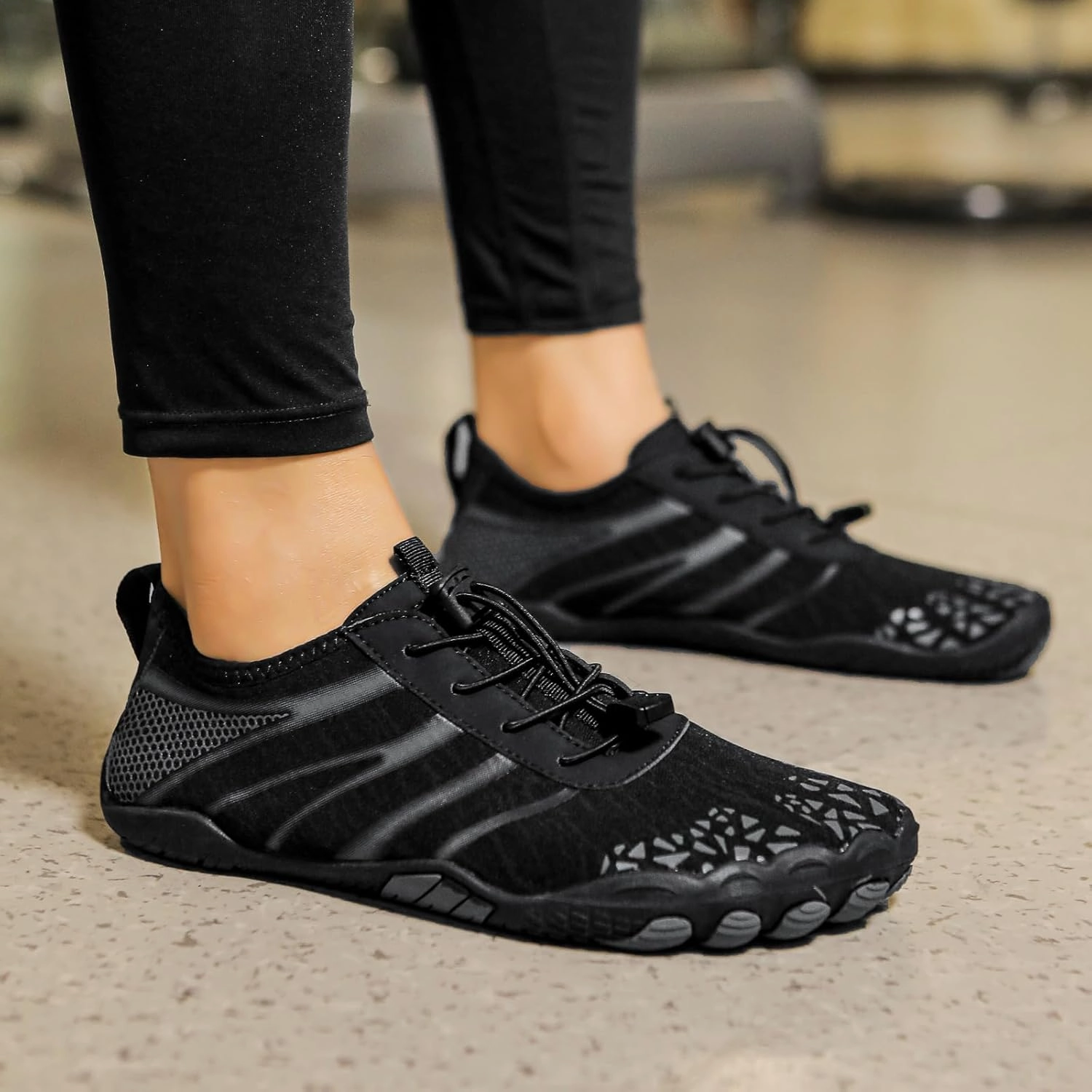 Hike Barefoot Water Shoes for Women Men, Barefoot Shoes with Wide Toe Box, Non-Slip & Quick Dry Breathable Aqua Socks for Beach Pool Aqua Swim Surf Hiking Walking Shoes