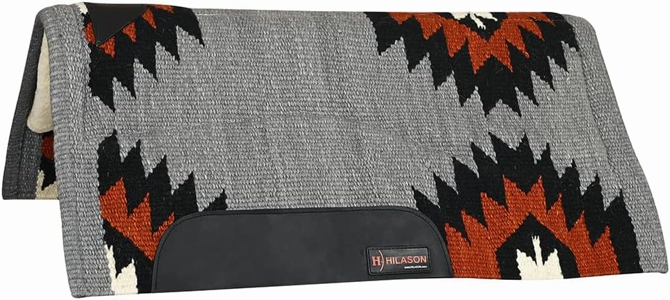 HILASON Western Horse Saddle Blanket Pad Fur Padding 34"x36" | Western Saddle Pad | Fur Saddle Blanket | Horse Saddle Pad
