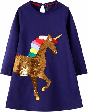 HILEELANG Toddler Girl Christmas Dress Long Sleeve Fall Winter Cotton Casual BasicTunic Shirt Dresses
