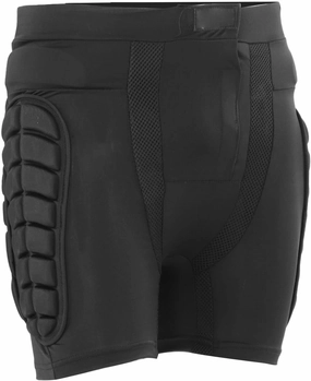 Hip Protection Pants, Padded Shorts Cotton Polyester Reasonably Designed Thickened EVA Pad Widely Applicable Elastic Belt with Storage Bag for Skating (L)
