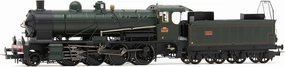 HJ2415 SNCF 140 C 133   tender 18 B 12 région Est green/black model RailwayLoco - Steam