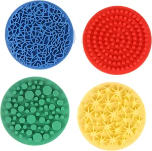 Homoyoyo Boys and Girls-Friendly 4pcs Drawing Stamp Set Soft Rubber Painting Toys for Boys and Girls' Parties Random Style