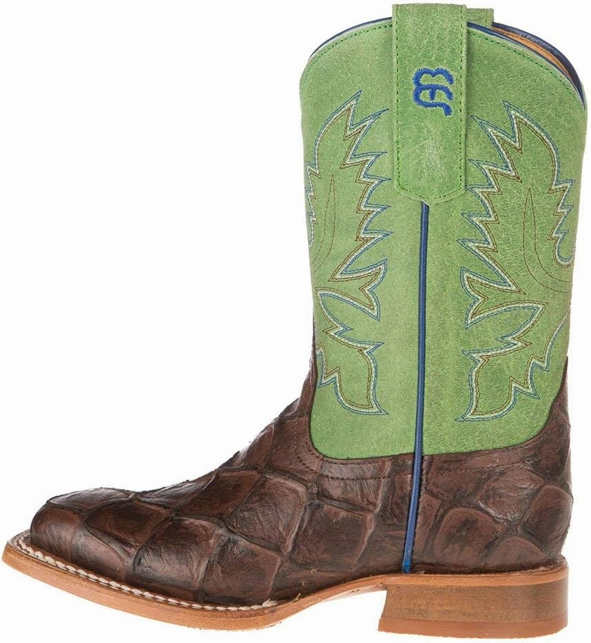 Horsepower Anderson Bean Kids Chocolate Filet of Fish Green Top