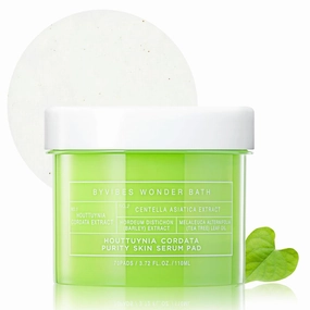 Houttuynia Cordata Purity Skin Serum Pad – Hydrating and Soothing Toner Pads with Centella Asiatica for Sensitive Skin, 70 Pads