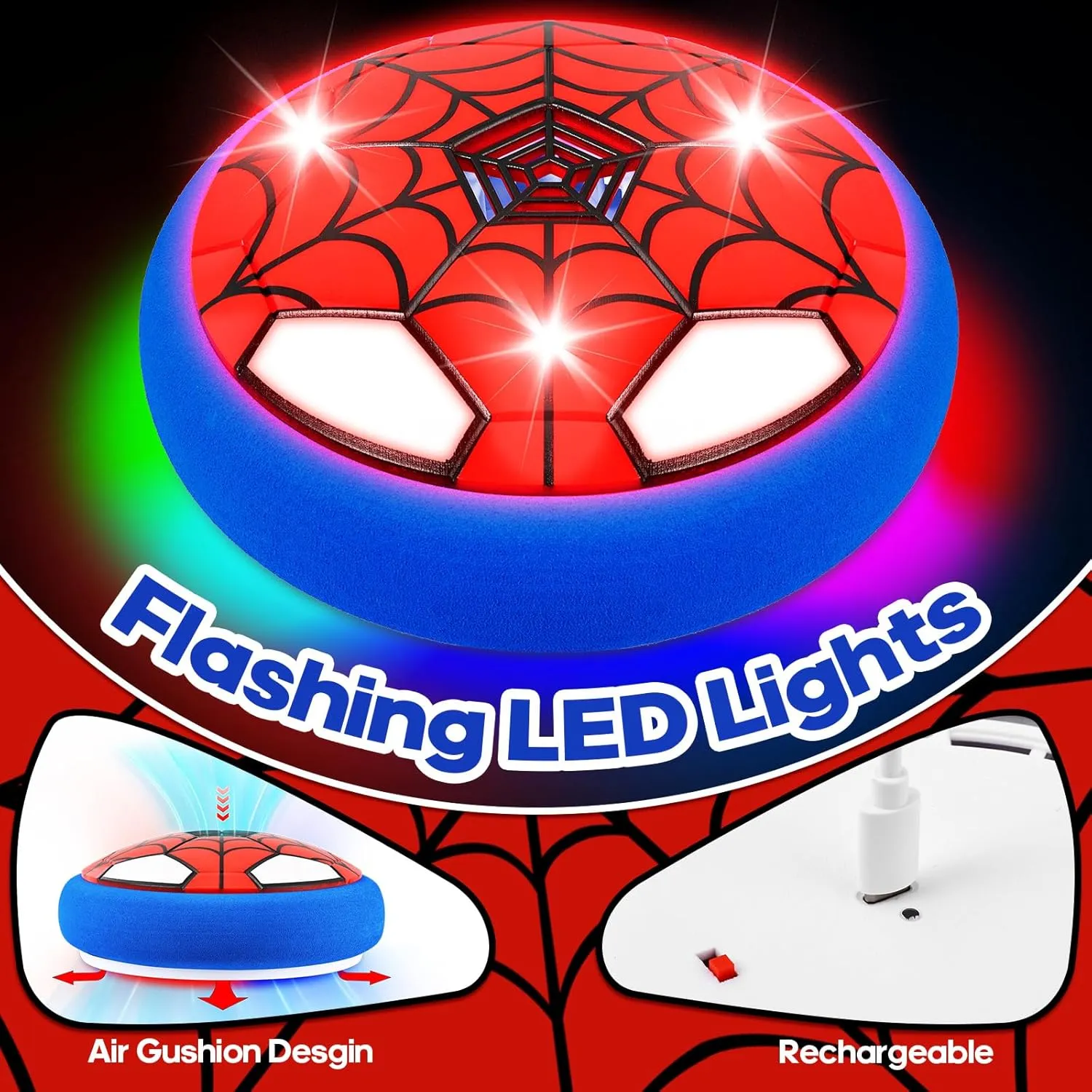 Hover Soccer Ball Toys, Boys Toys 6-8 Years Old,Indoor Football Toy Games with USB Rechargeable and LED Light-Up,Fun Birthday Gitfs for Kids Boys Girls Age 4-5-6-7-8-9-10-11-12-13 Year Old