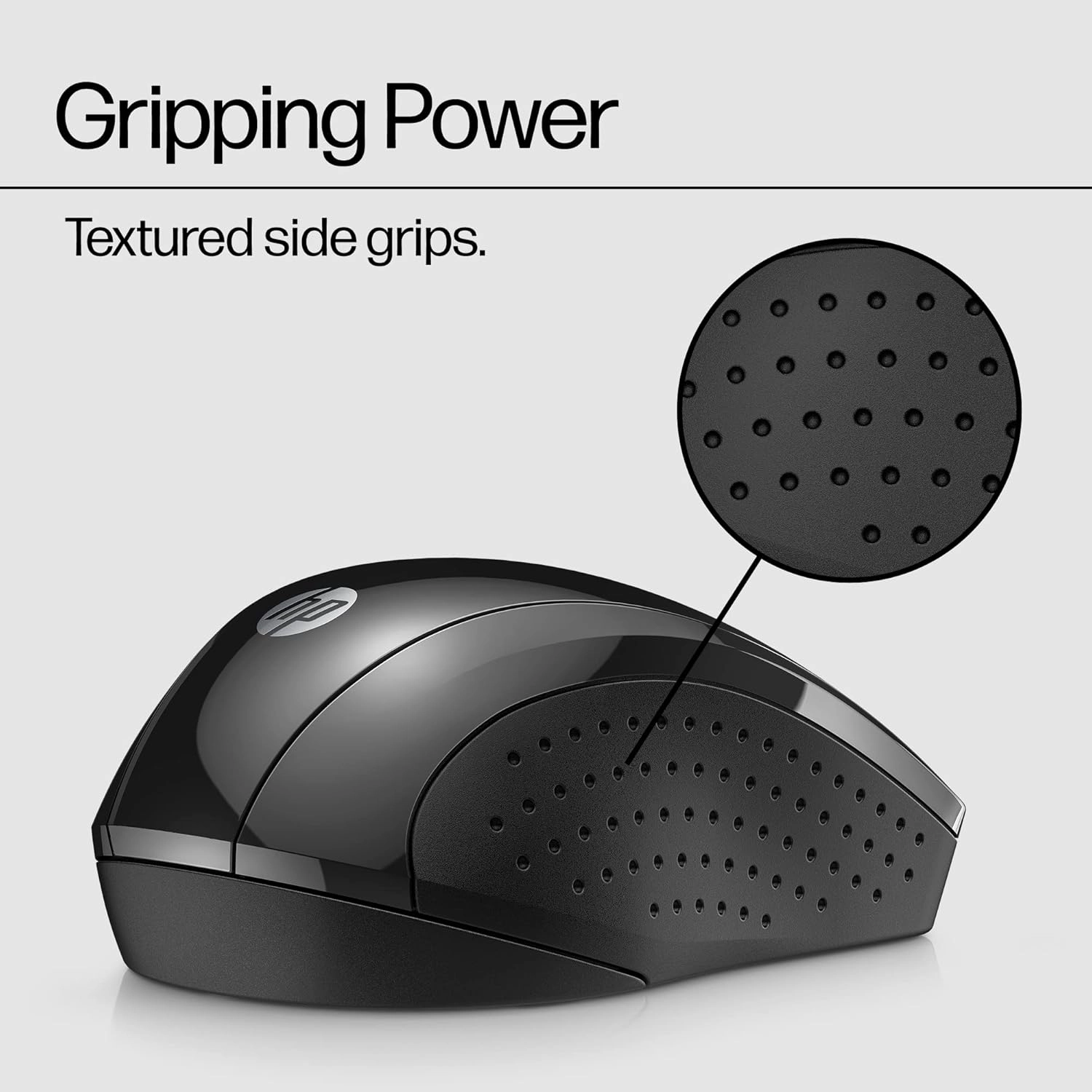HP X3000 G3 Wireless Mouse - Black, 15-Month Battery, Side Grips for Control, Travel-Friendly, Blue LED, Powerful 1600 DPI Optical Sensor, Compatible with Wins PC/Laptop, Mac, Chromebook (683N7AA)