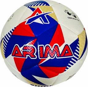 Hybrid Soccer Ball Size 5 – 442g Durable Training Ball for Hard Ground & Artificial Grass – 4-Lined All-Weather Ball with Pressure Control & Air Retention
