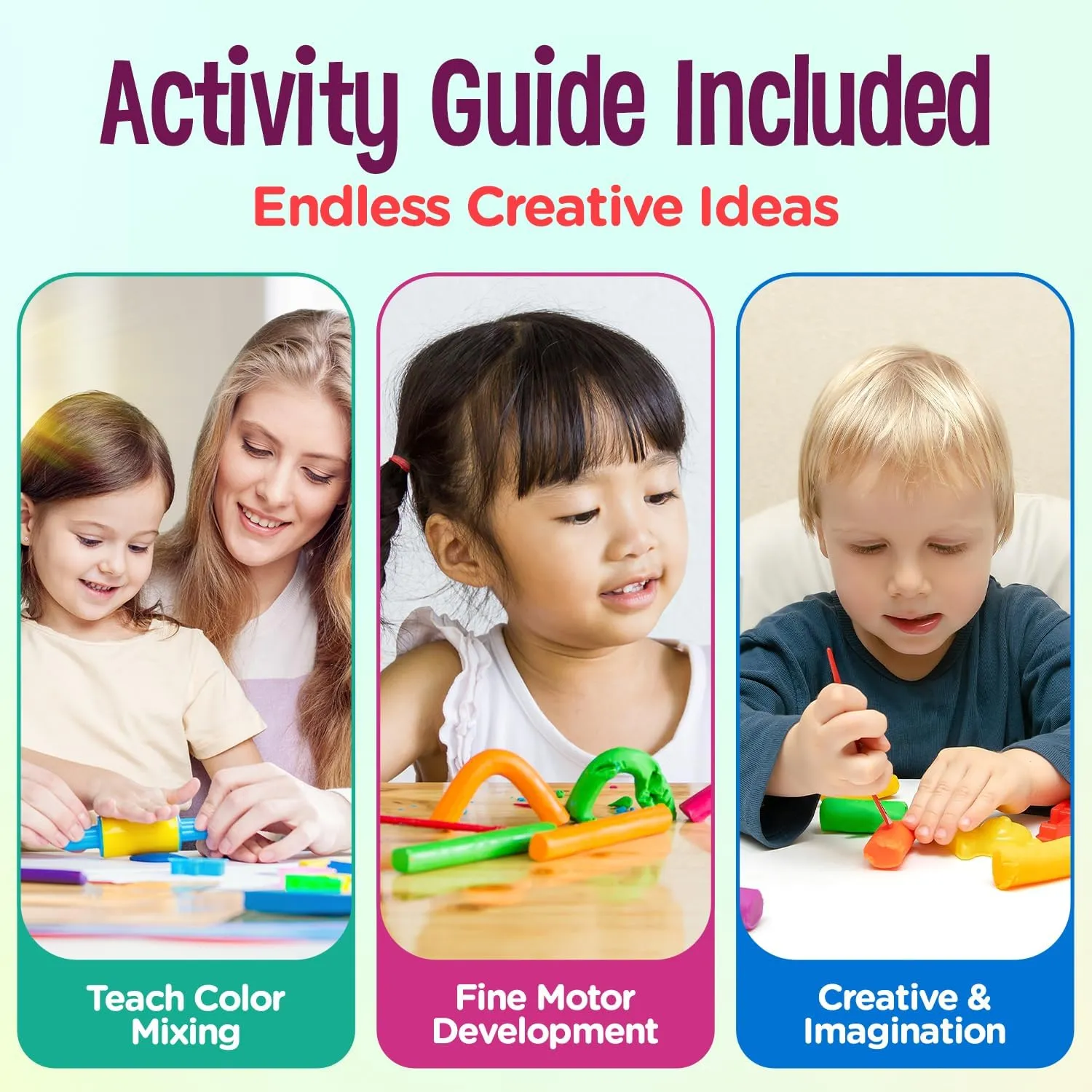 Hygloss Play Modeling Dough - White Dough Unscented - Safe & Non-Toxic for Kids Arts & Crafts - Party Favors - Classroom Supplies - 3lb