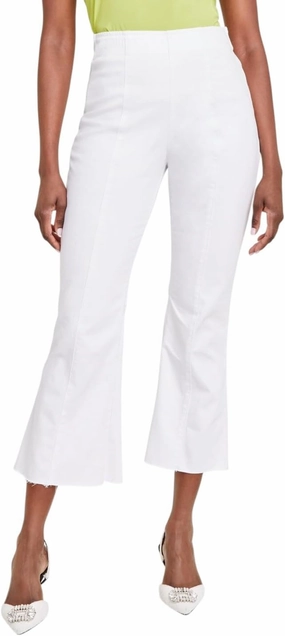 I.N.C. INTERNATIONAL CONCEPTS Women's High-Rise Pull-On Flared Cropped Jeans Bright White 6