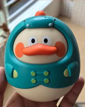 iBabe Infant Toys Tumbler, Dinosaur Musical Roly Poly Toy for Baby Tummy Time, Cute Tumbler Wobbler Toys for 6 to 12 Months Infant Boy Girl Gifts