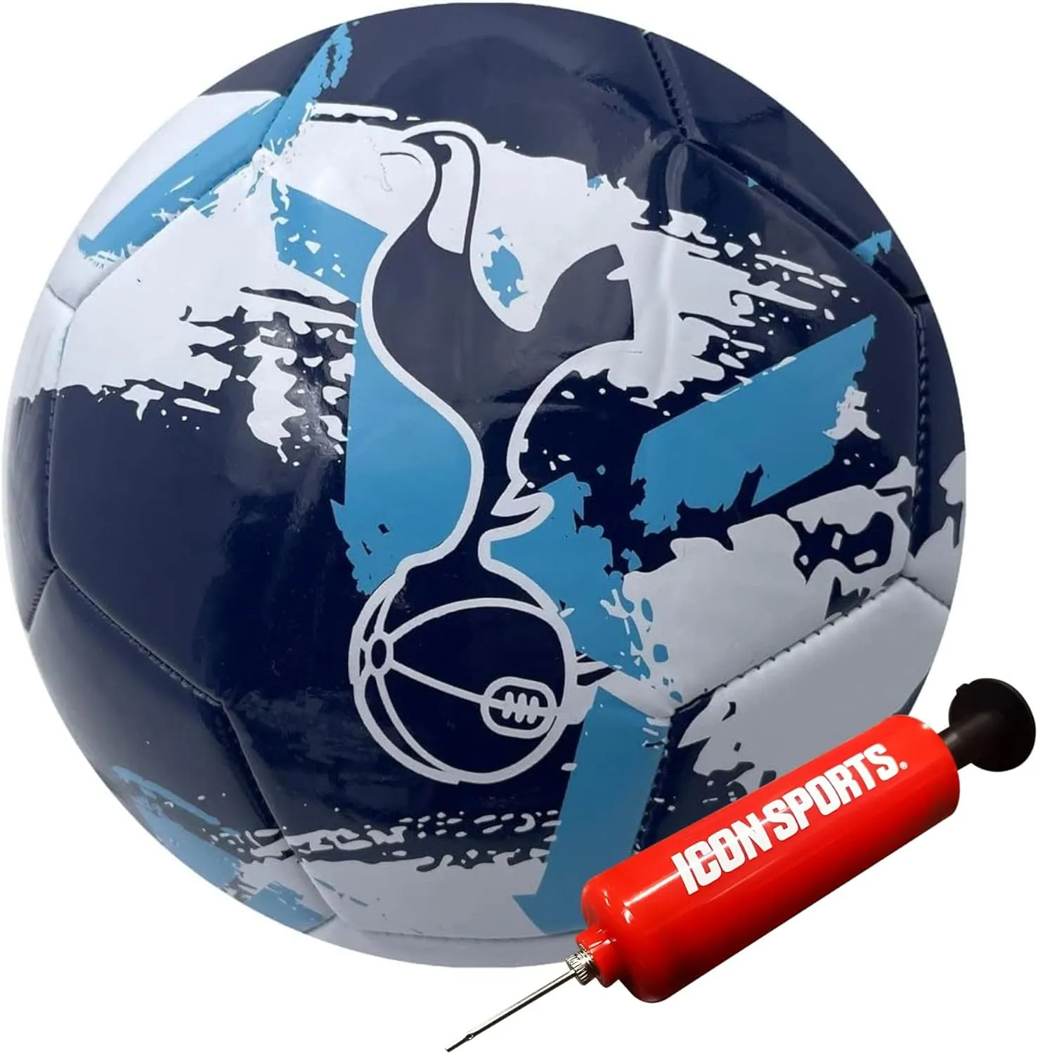 Icon Sports Officially Licensed Tottenham Hotspur Regulation Size 5 Soccer Ball