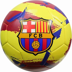 Icon Sports Officially Licensed FC Barcelona Size 5 Regulation Non-Toxic PVC Soccer Ball