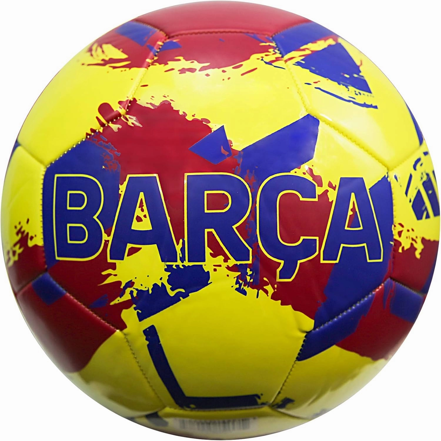 Icon Sports Officially Licensed FC Barcelona Size 5 Regulation Non-Toxic PVC Soccer Ball